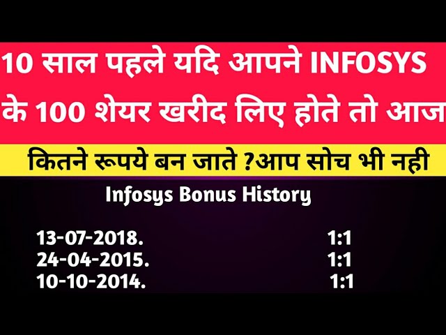 infosys share price bonus history