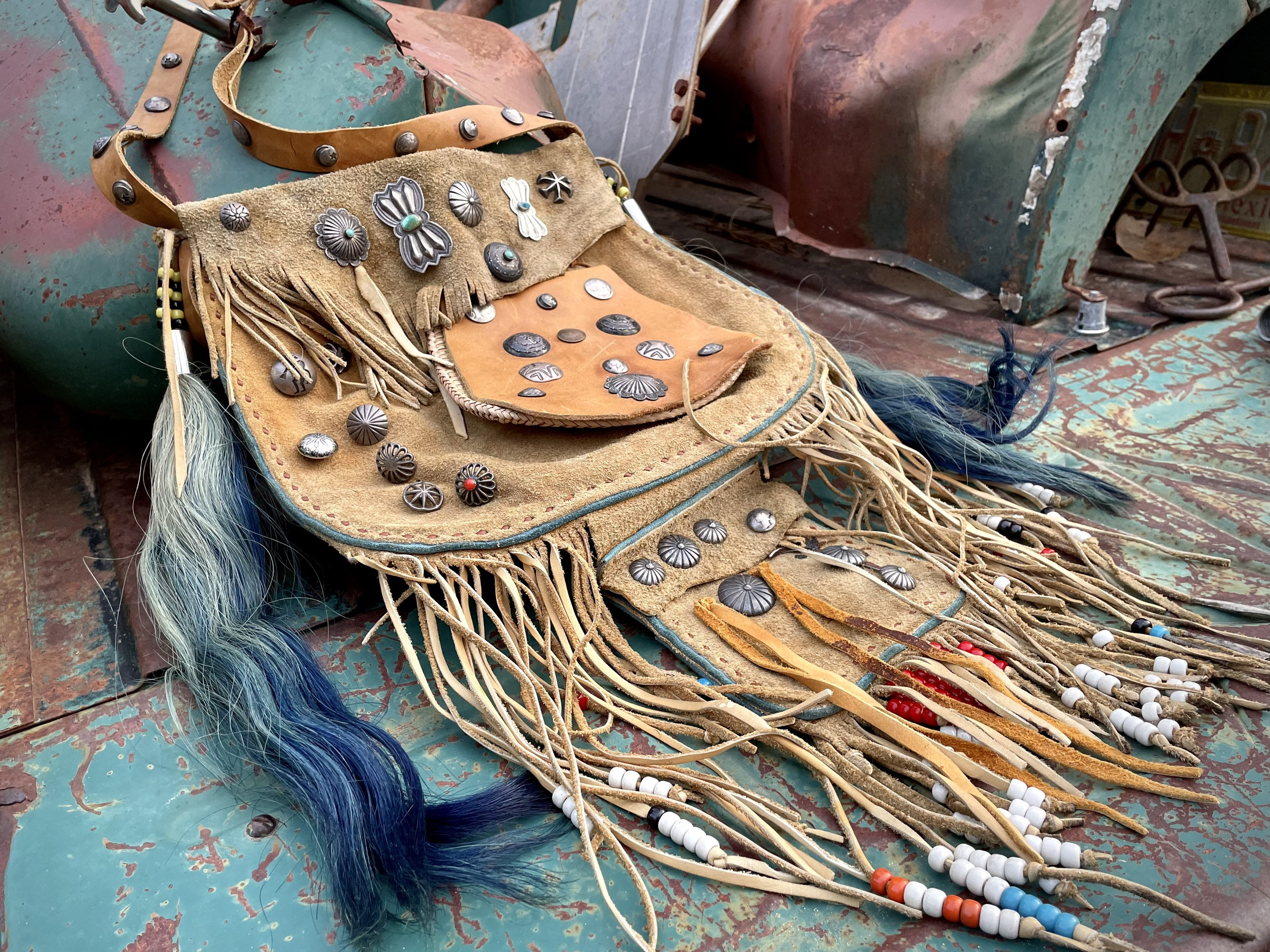 native american leather bags