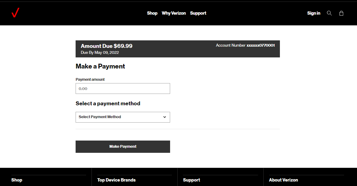 fios internet pay bill