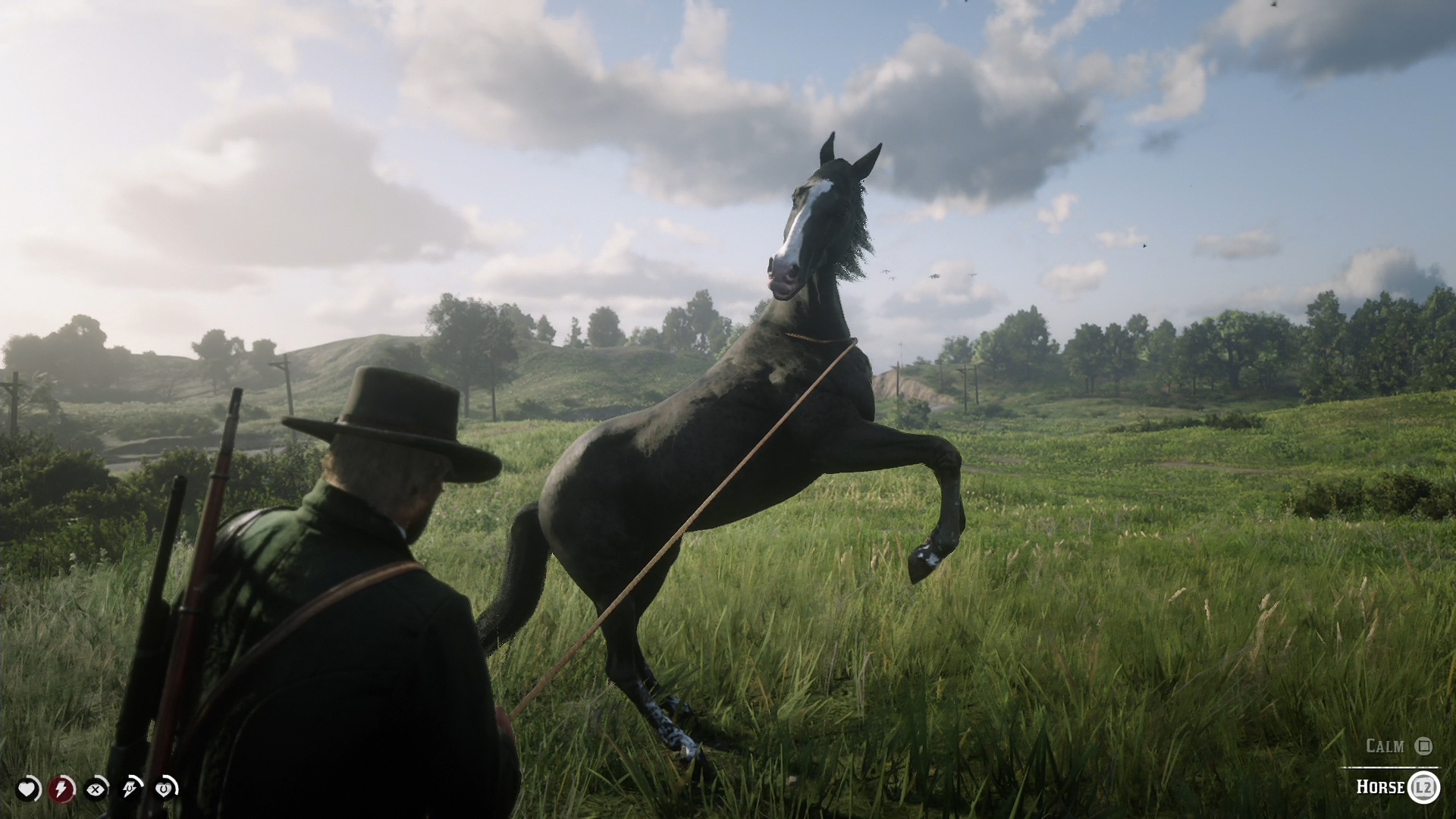 rdr2 pc calm horse