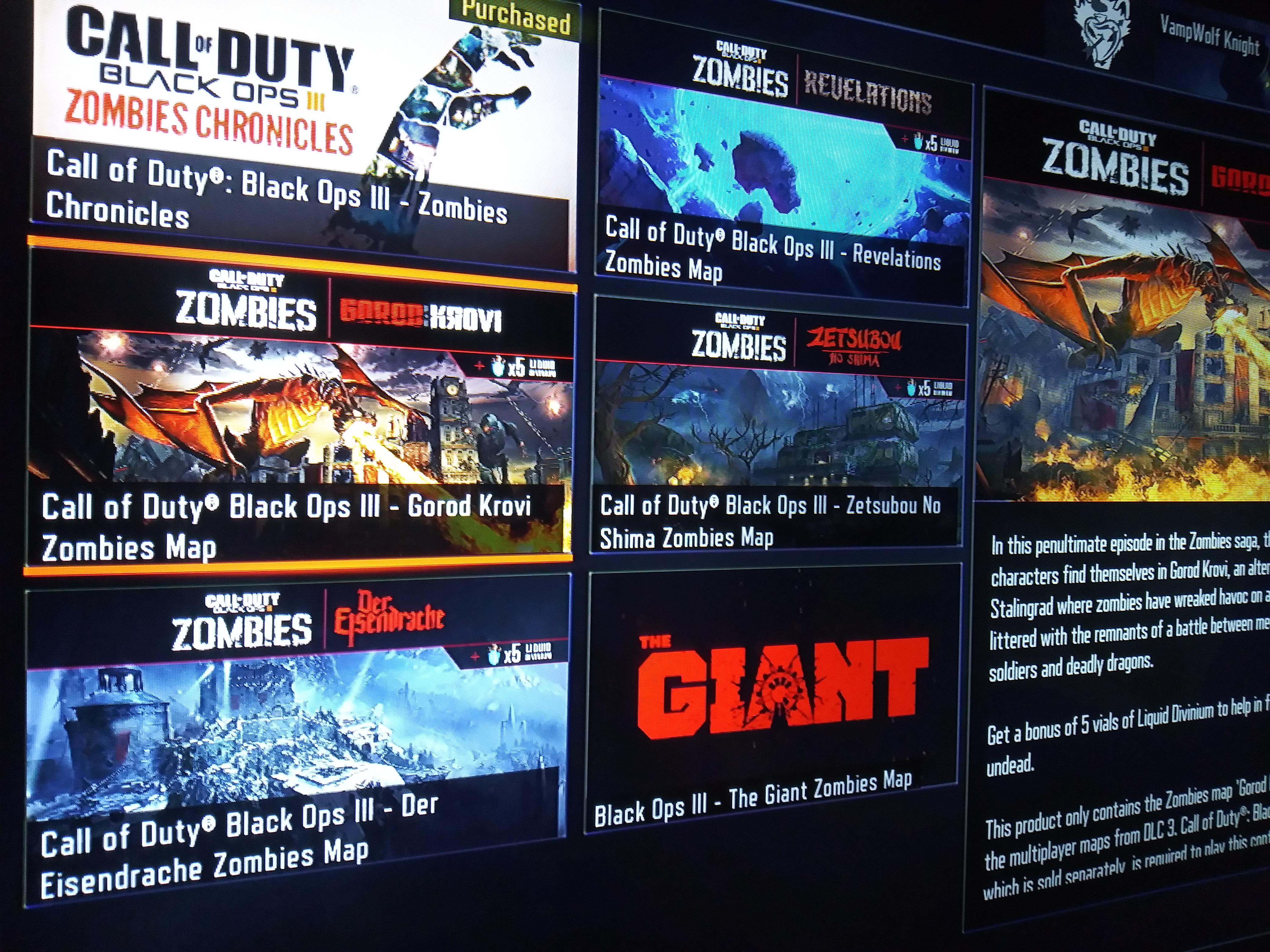 bo3 zombies maps