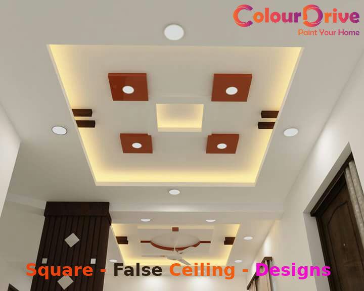 square false ceiling designs for hall