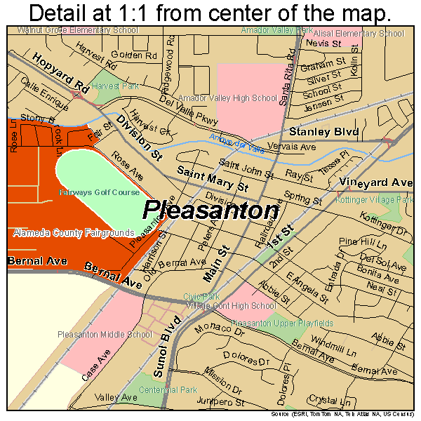 pleasanton ca zoning map