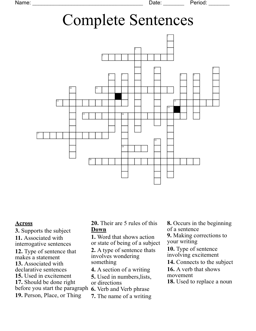 analyse a sentence crossword clue