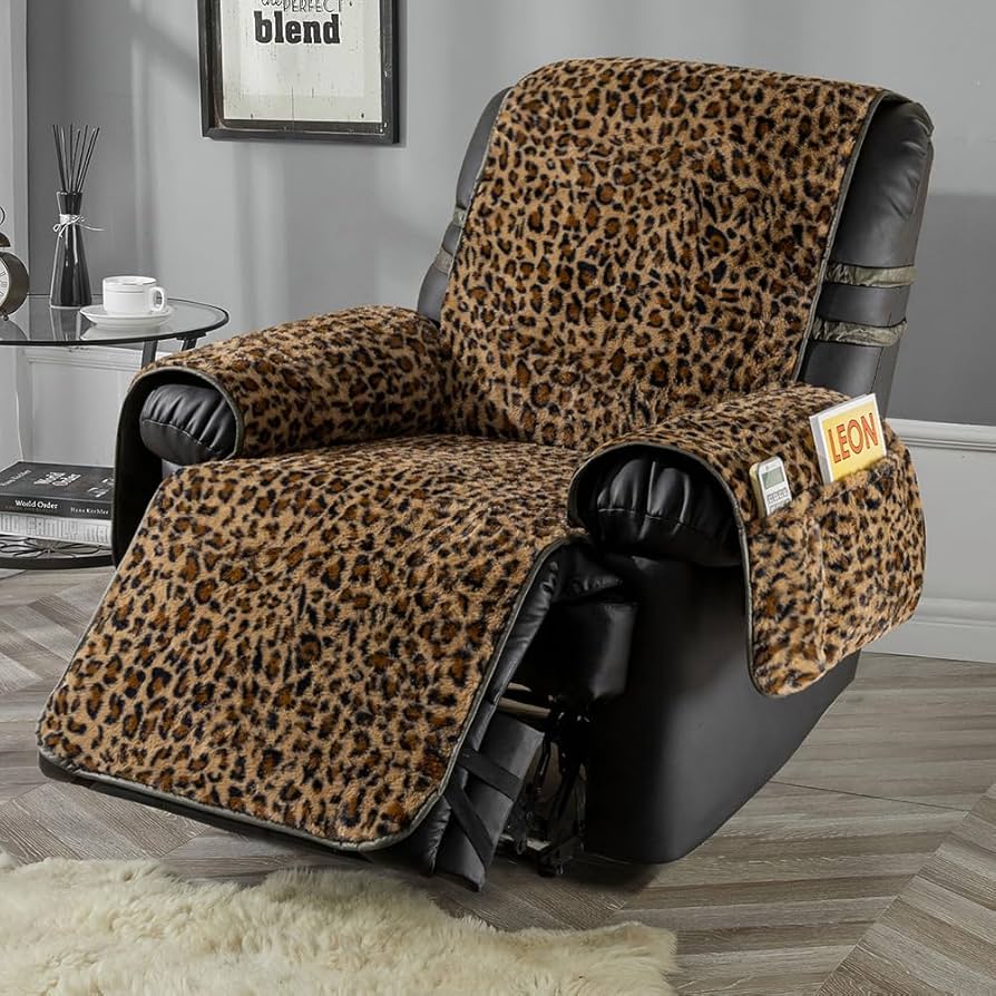 leopard print chair covers