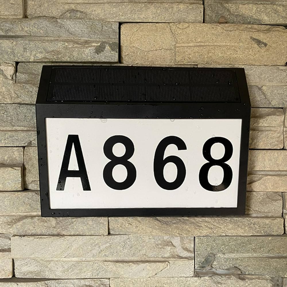 solar house numbers