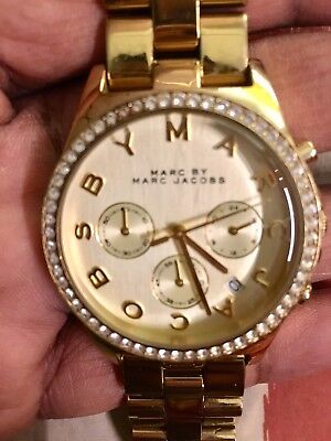 marc jacobs gold watch