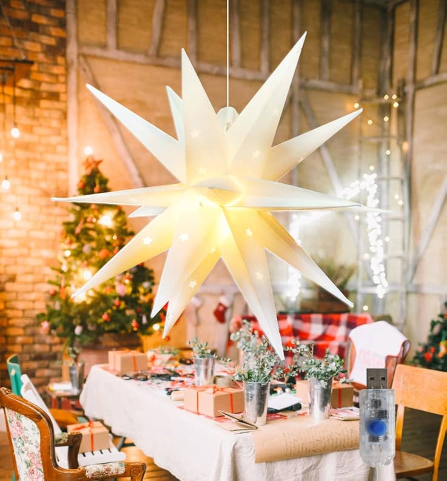 outdoor moravian star pendant light