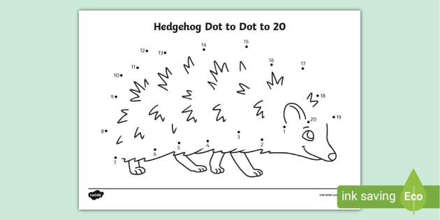 template of a hedgehog