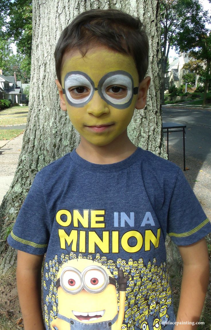 minion face painting