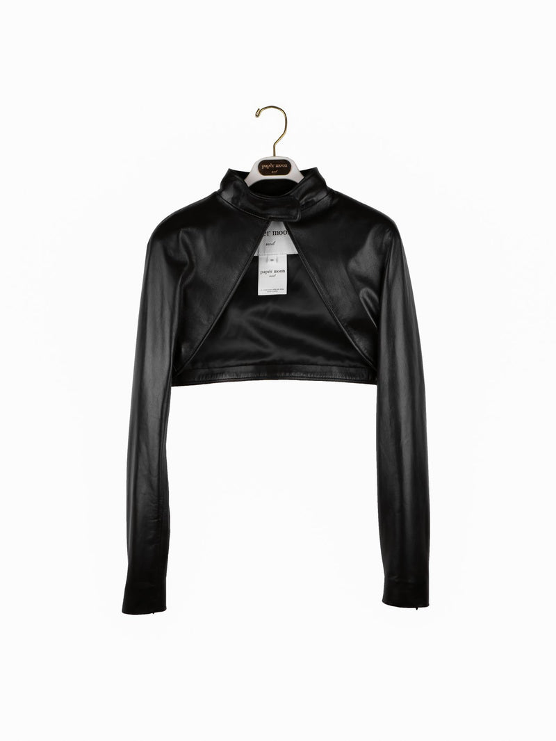 leather bolero jacket