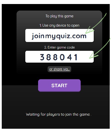 join.myquiz.com code