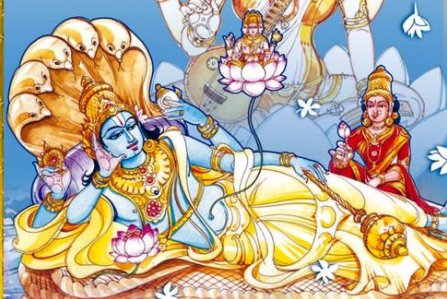 lord vishnu sleeping images