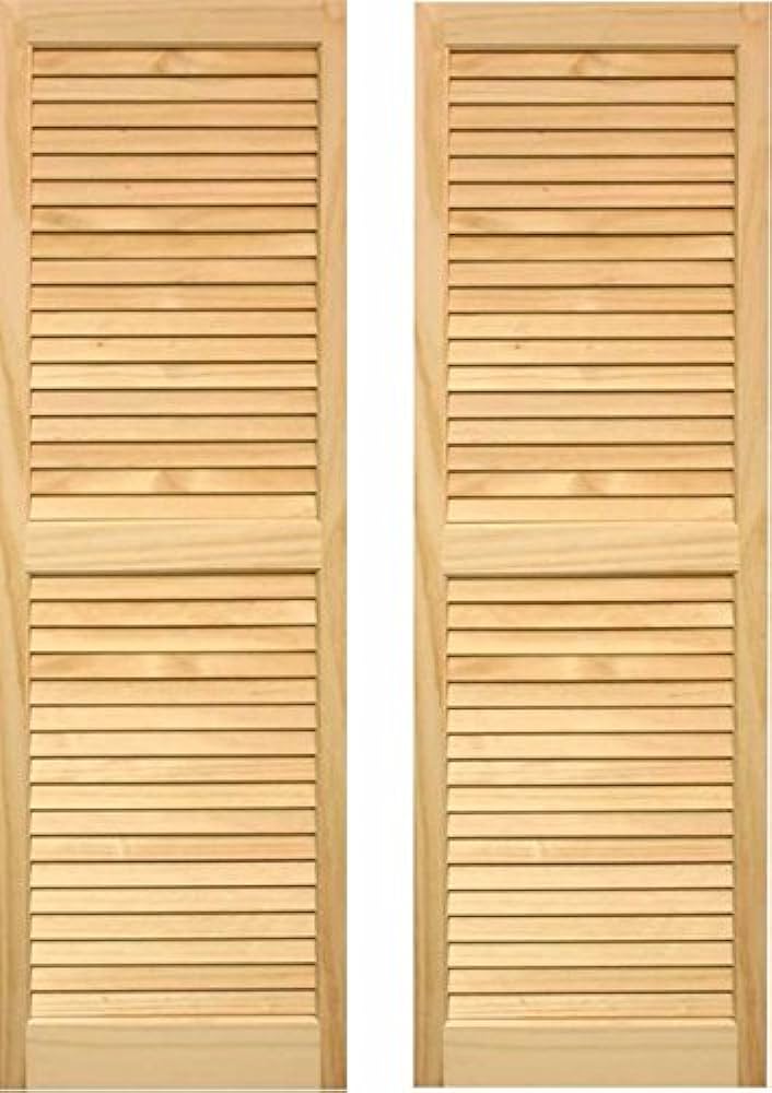 unfinished shutters