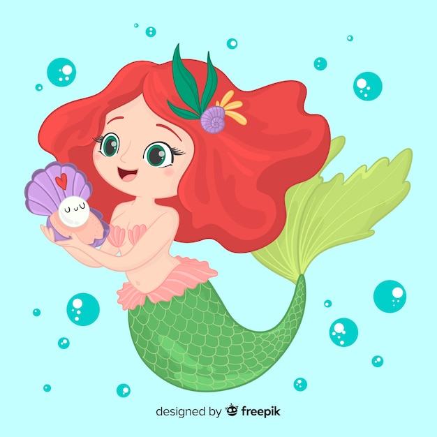 pictures of cartoon mermaids