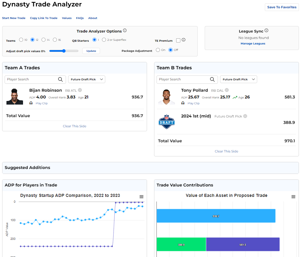 fantasy nfl trade analyzer