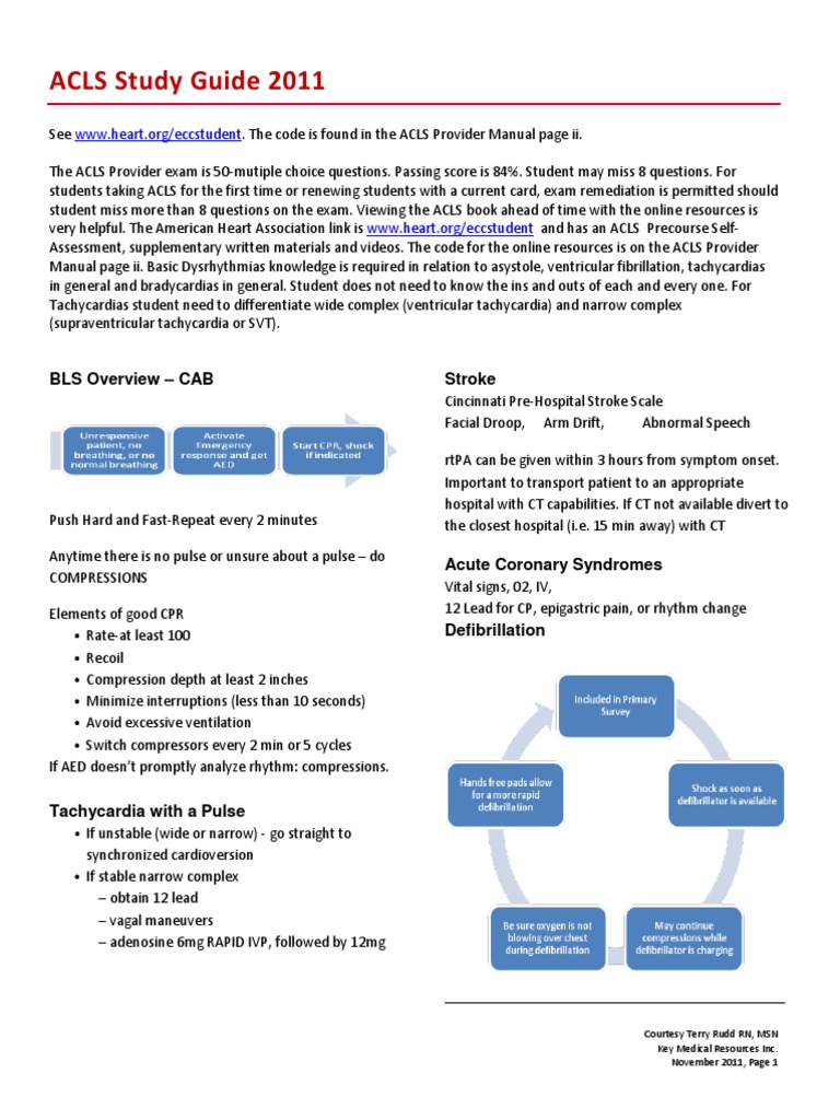 acls study guide pdf