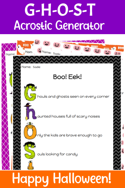 acrostic poem generators