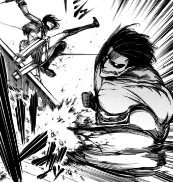 eren attacking