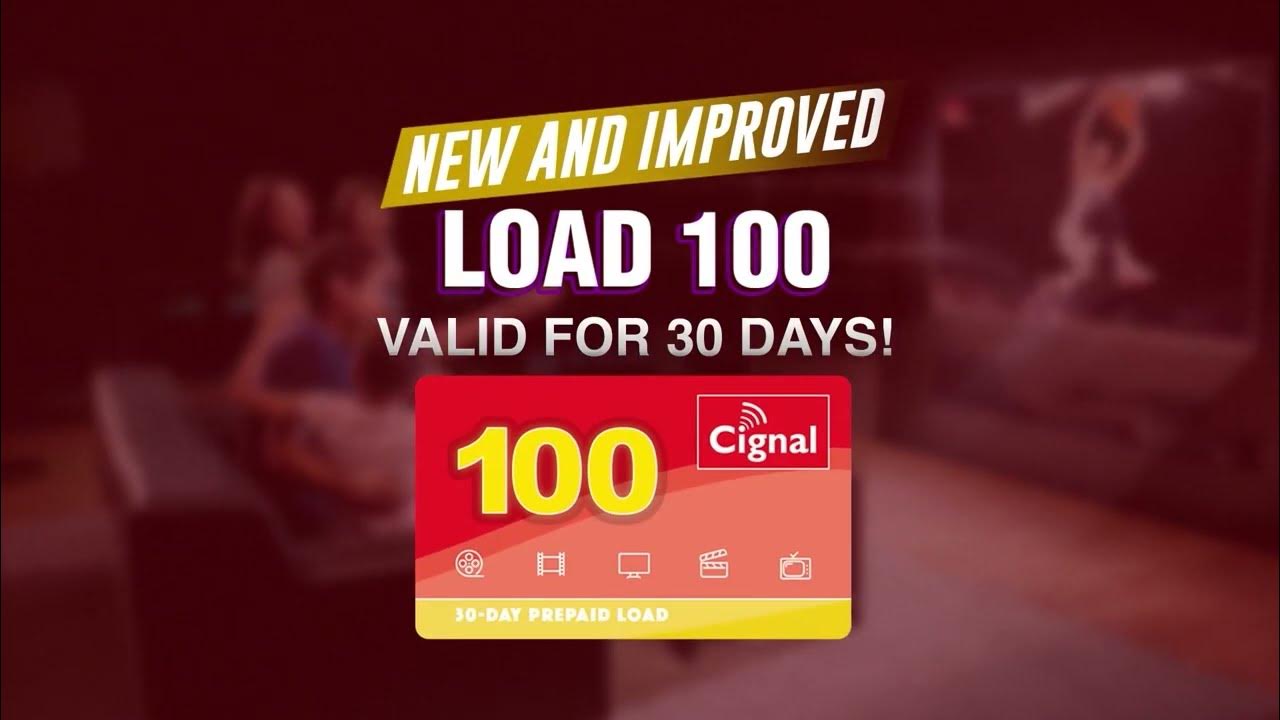 cignal tv load 100