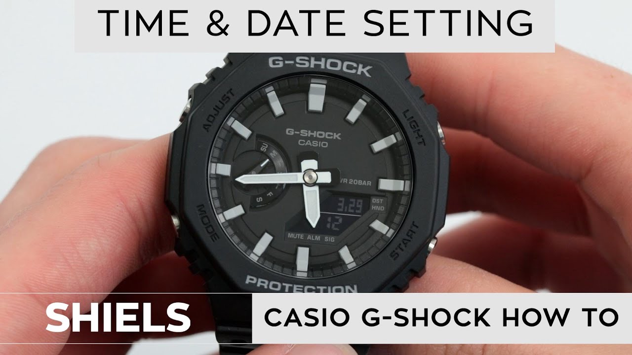 adjust time g shock