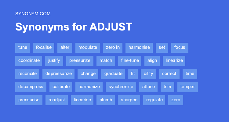 adjustable person synonym