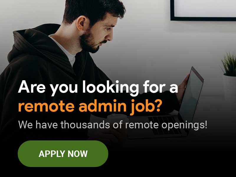 admin work from home jobs