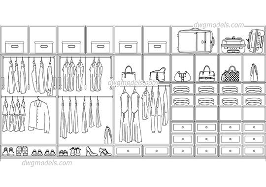 closet autocad block