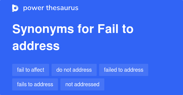 adress synonyms