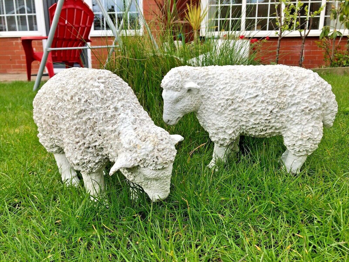 lamb garden ornament