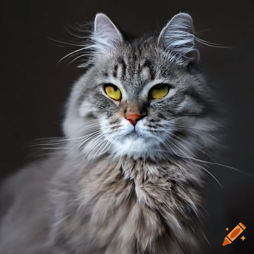 siberian forest cat grey