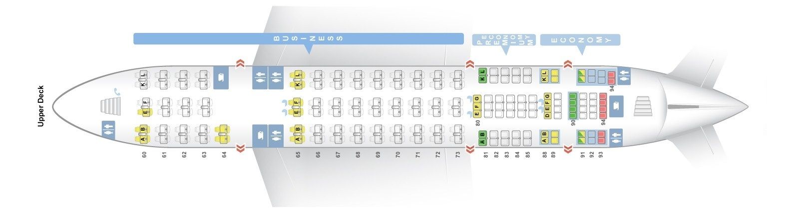 air france seat map