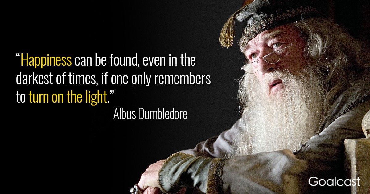 albus dumbledore quotes light