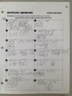 all things algebra answer key