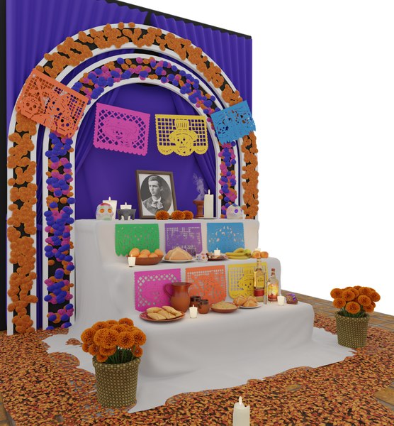 altar de muertos 3d