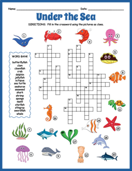 animal creature crossword