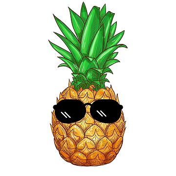 animated pineapple with sunglasses