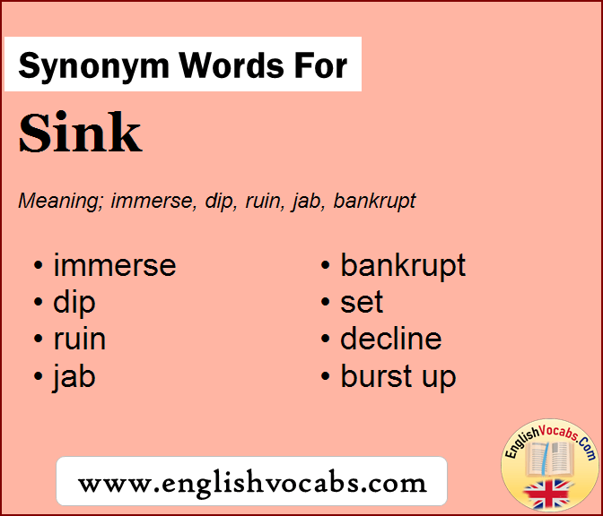 another word for sink