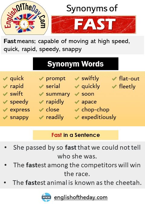 another word for speedy