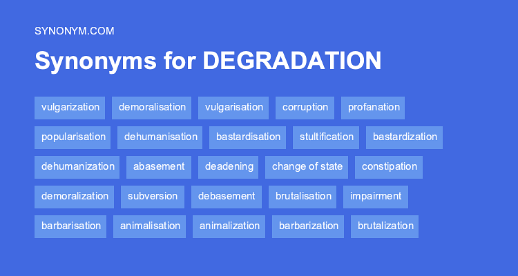 antonym degradation