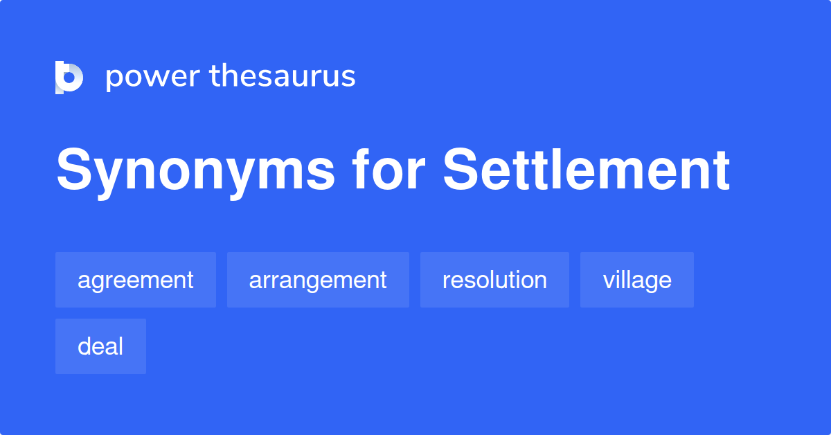 antonym for settlement