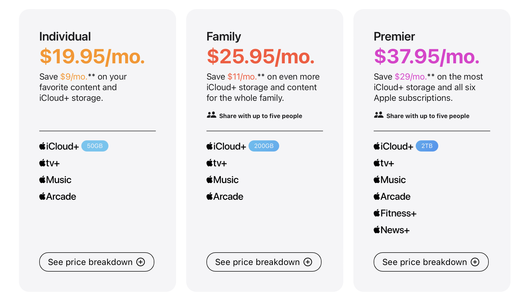 apple arcade price