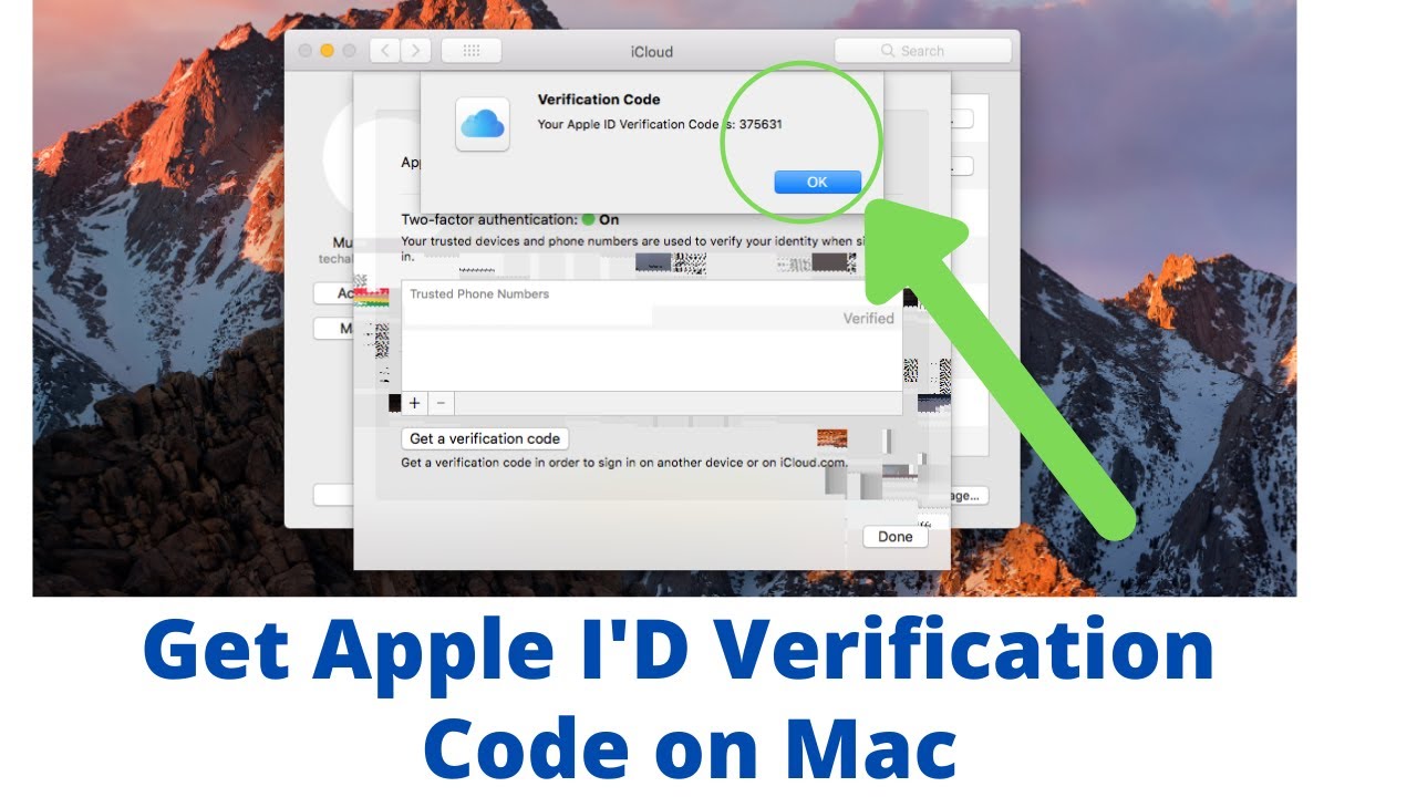 apple id verification code on mac