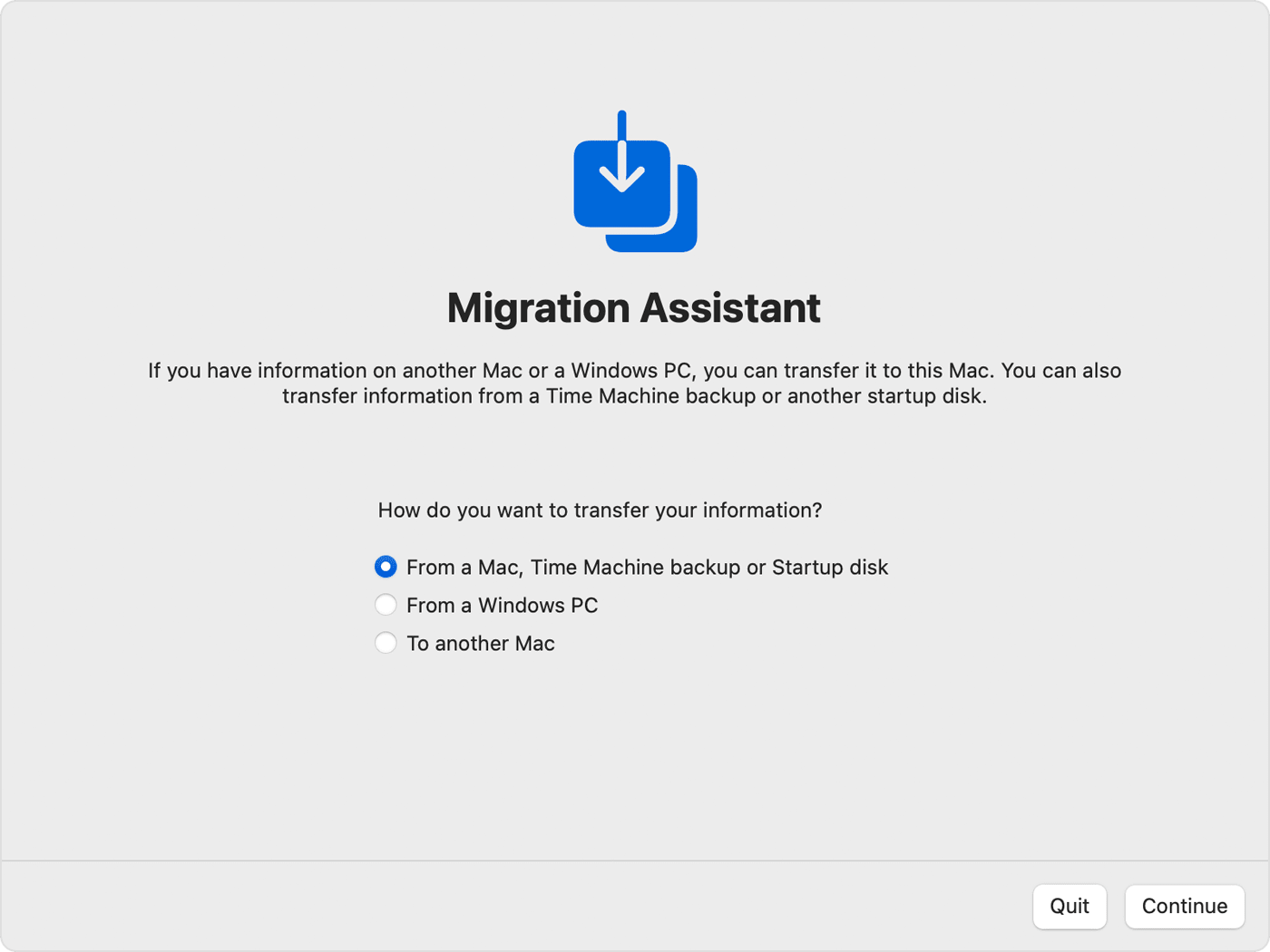 apple migration assistant