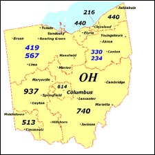 area code 567 ohio