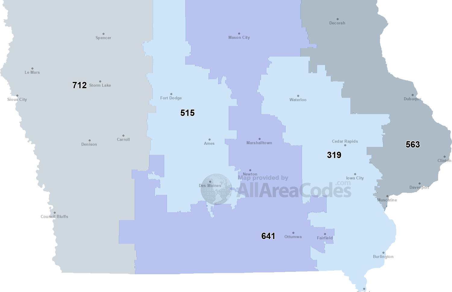 area code for 563