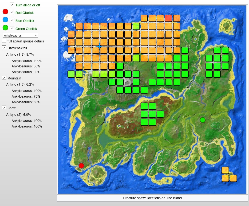 ark mobile procoptodon location