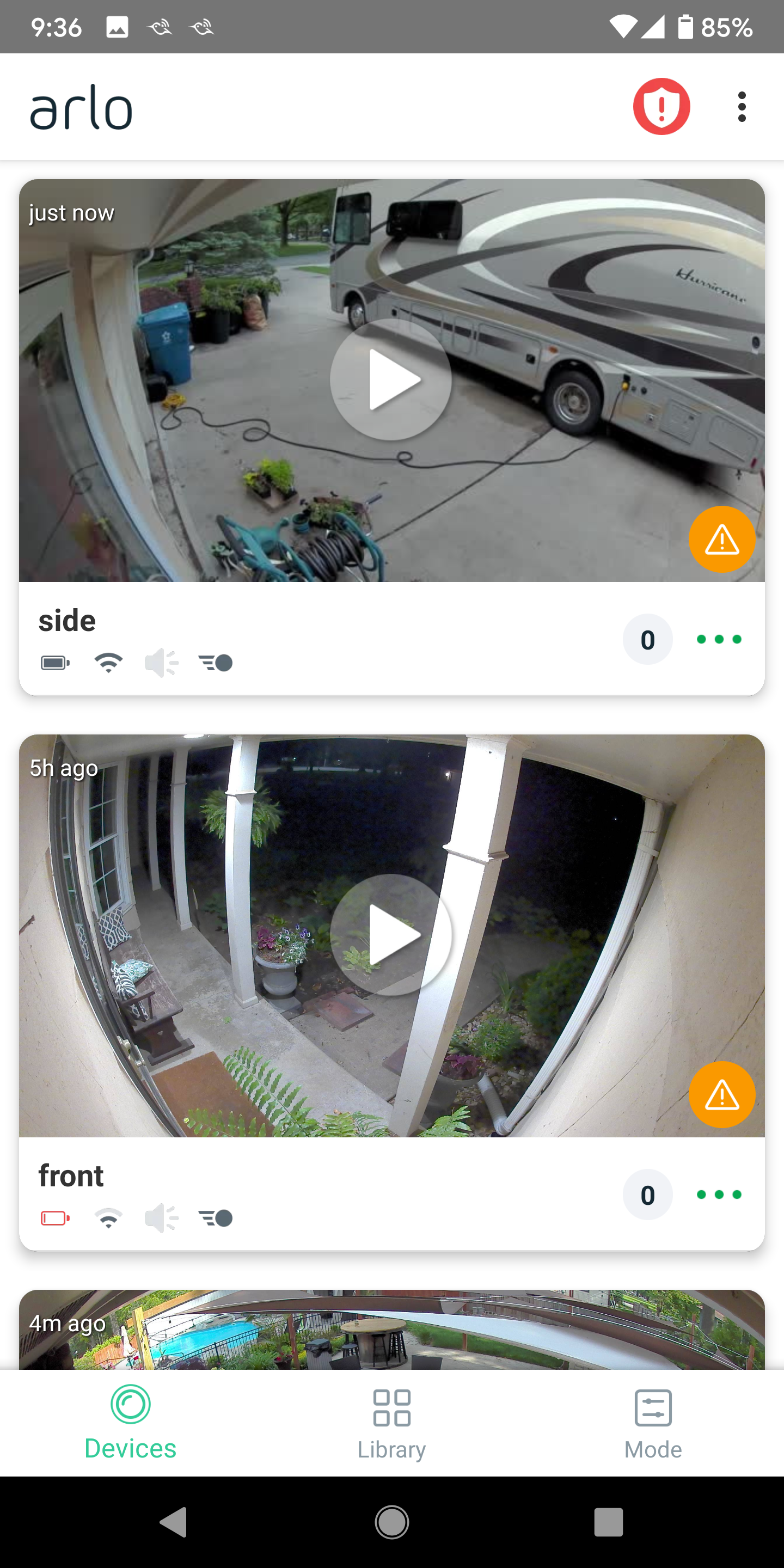 arlo not recording to local storage