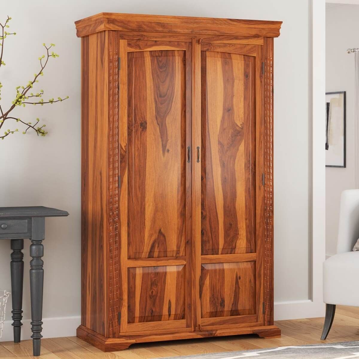 armoire wardrobe wood