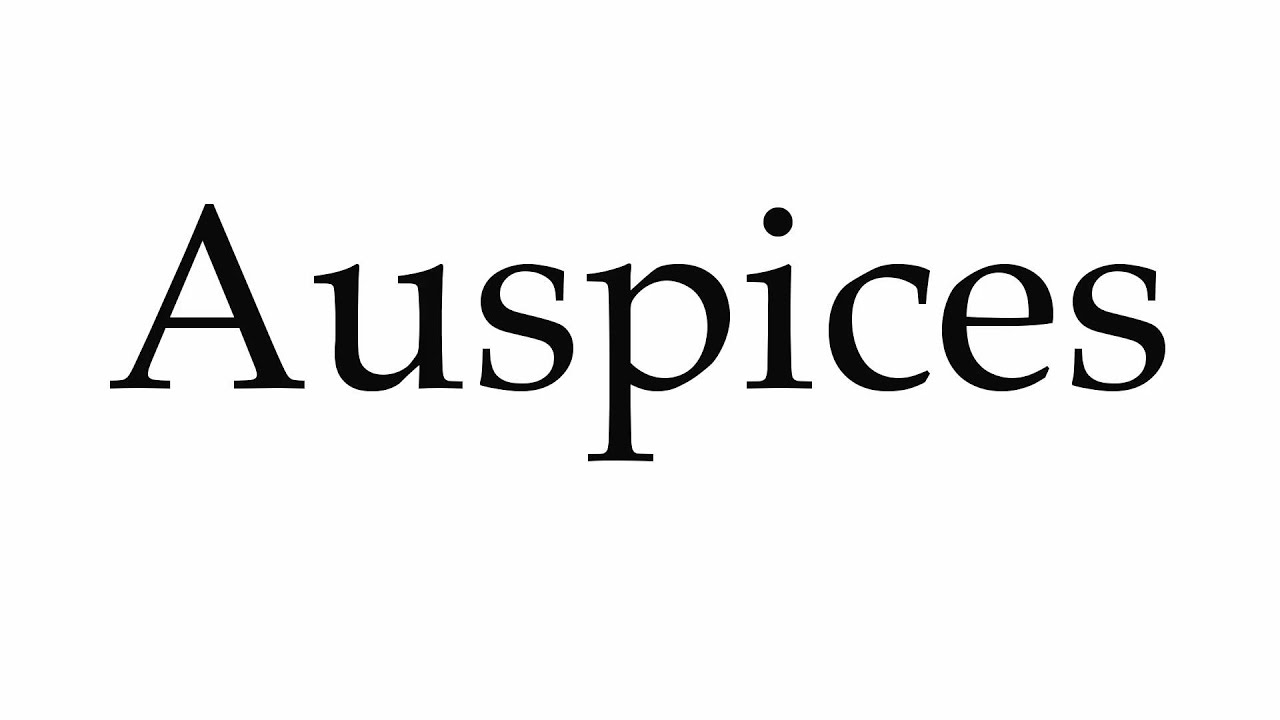 auspices pronunciation